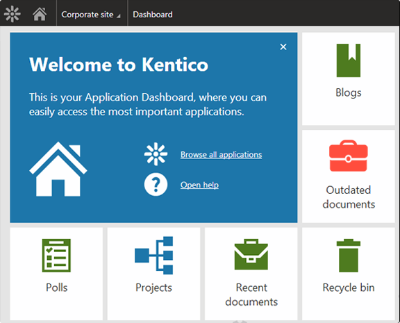 Kentico Development Dashboard