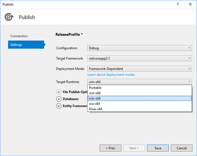 developing web apps with dotnet core