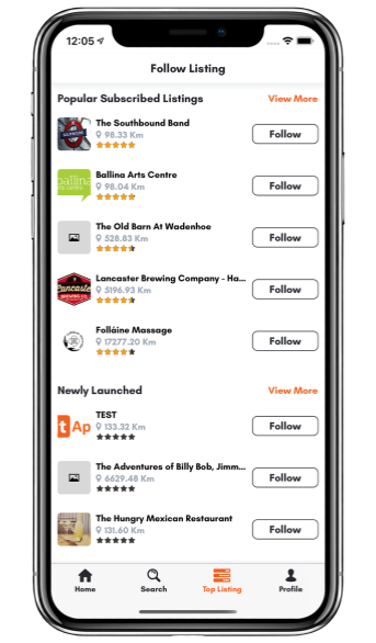 location tracking application menu