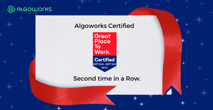 Algoworks certified to best place to work